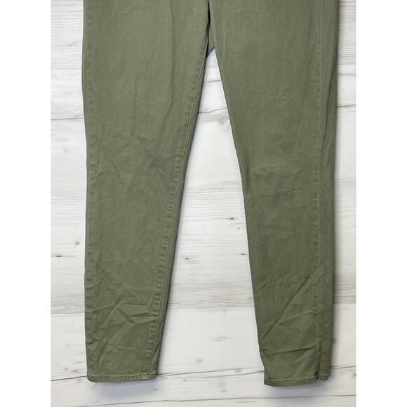 J Crew Jeans Womens 27 Olive Green Stretch Skinny Pants E6687 Mid Rise Casual - Picture 3 of 16